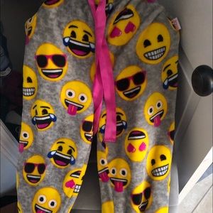 Fuzzy Emoji pj pants✨